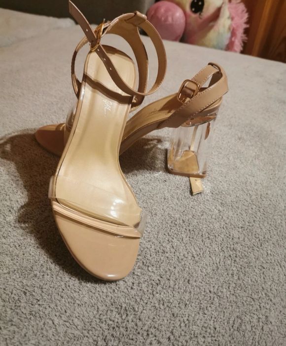 Cieliste Sandałki firmy Nasty Gal 38 okazja