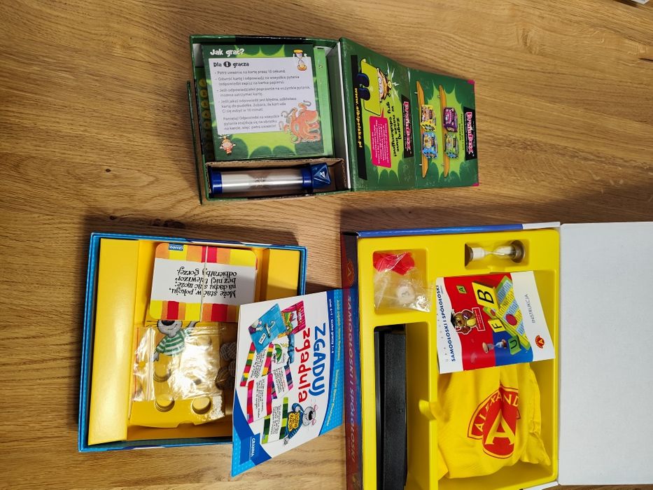 Zestaw 8 gier edukacyjnych (SłowoStworki, Zgaduj Zgadula, Pamięć itd.)