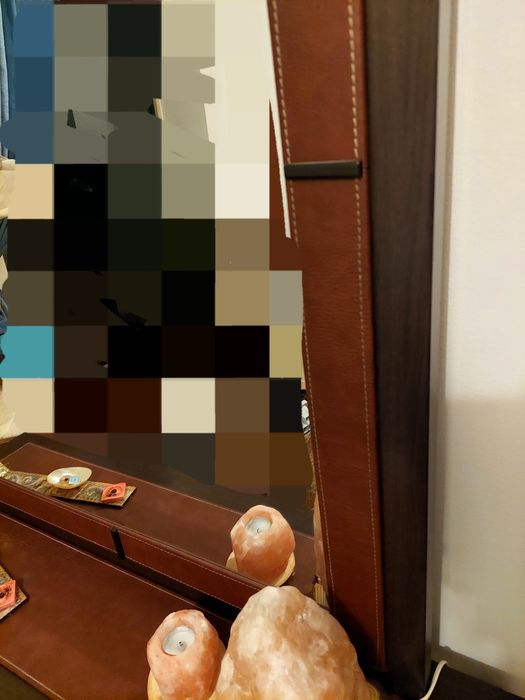 Móvel de entrada com espelho