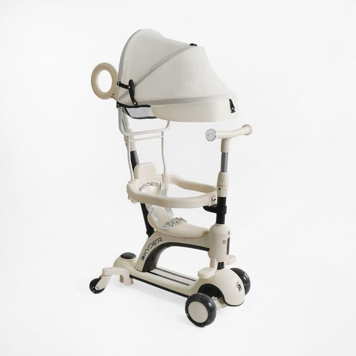 Самокат с родительской ручкой и сиденьем 3 в1  от 1 года