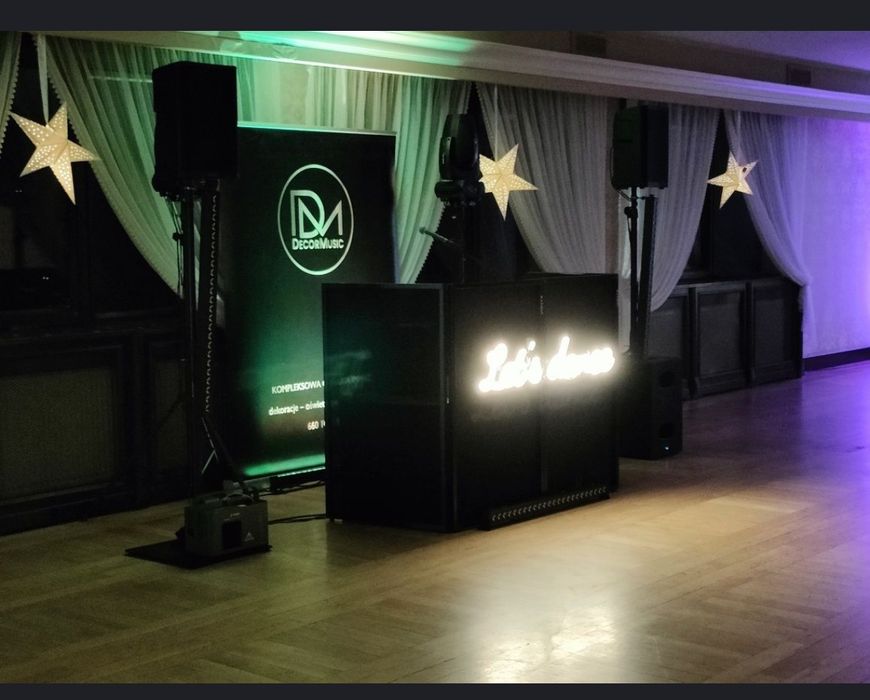 DJ DecorMusic / Obsługa imprez / Nagłośnienie / Oświetlenie/ Wodzirej