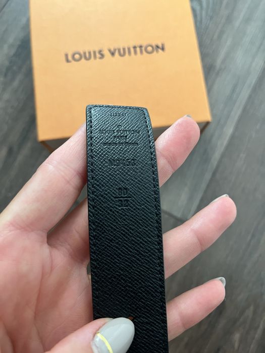 Skórzany pasek Louis Vuitton LV Initiales Leather reversable 32 80cm