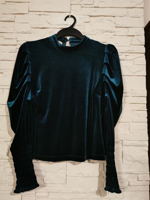 Bluzka damska welurowa