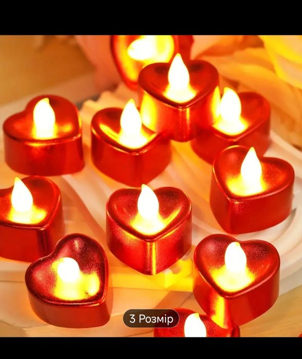 Набір свічок 12шт з освітленням на Батарейках