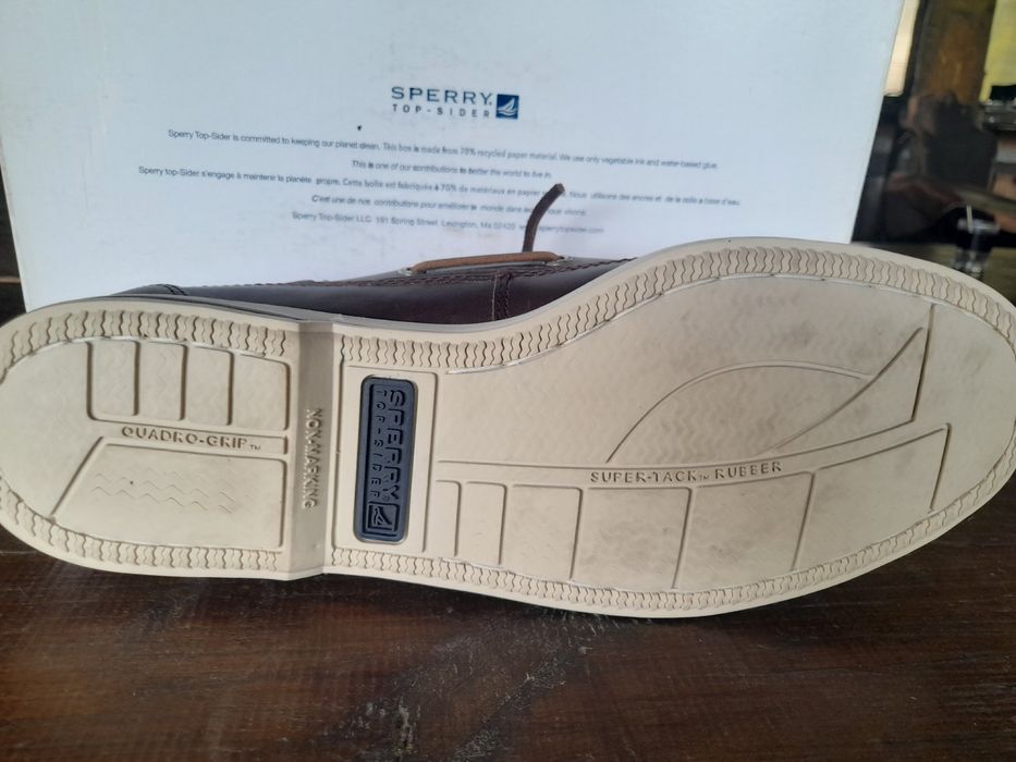 Мужской кожаный топсайдер Sperry