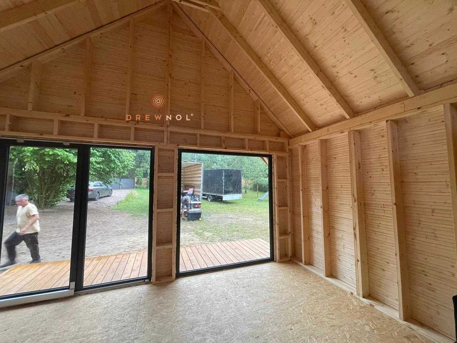 Domek letniskowy / całoroczny / Dom drewniany / antresola