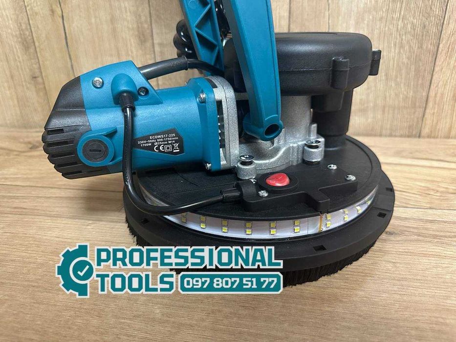 Мережевий шліфувальна машина для стелі та стін Makita 1700Вт для гіпсу