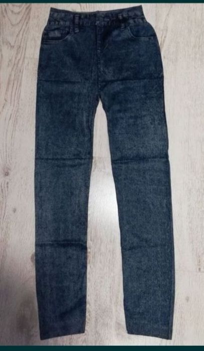 Nowe "jeansowe"  leginsy L