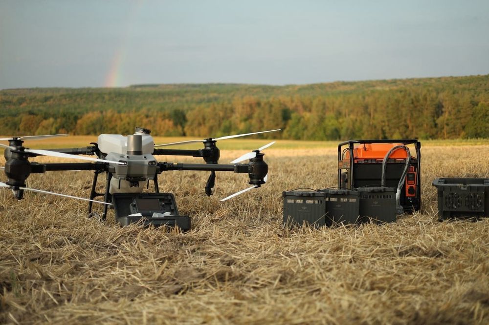 Послуги обробки полів сучасним агродроном DJI Agras t30