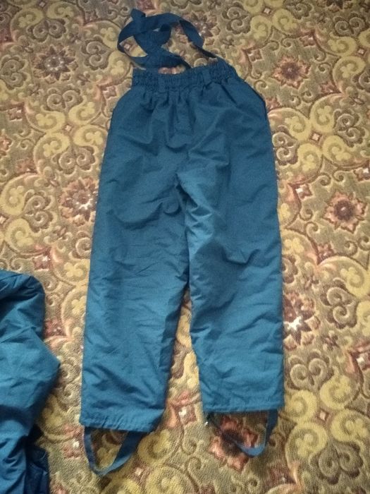 Утеплённые штаны на поддтяжках