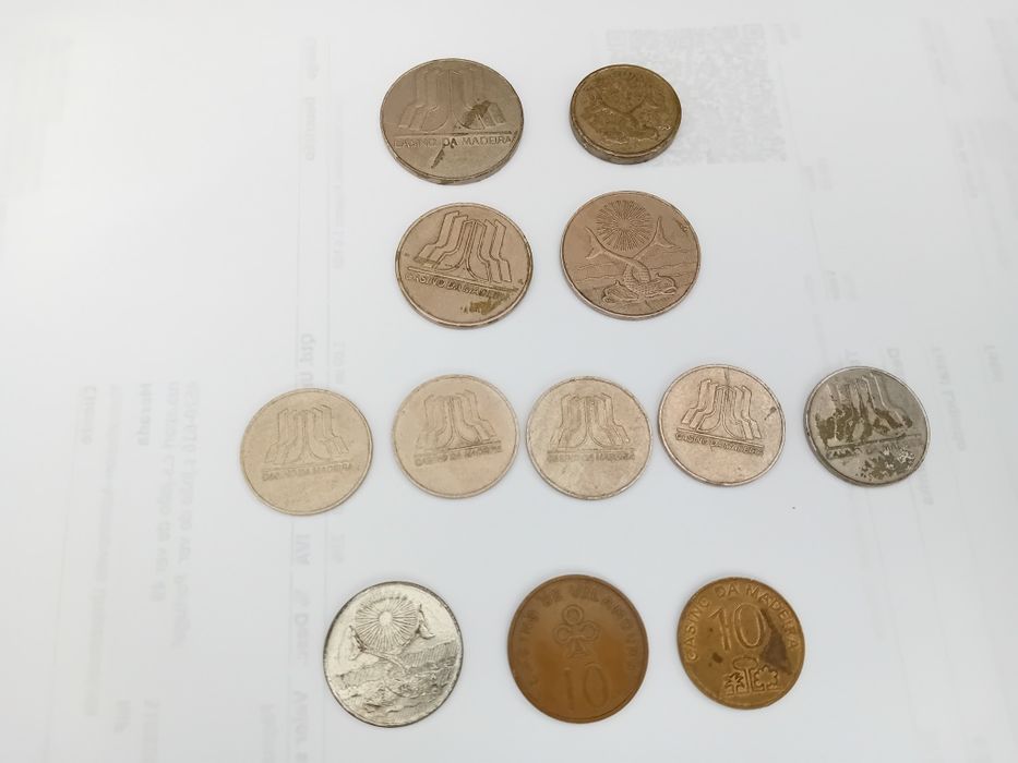 Fichas Moedas  Casino