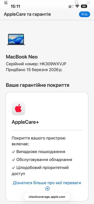 Apple MacBook Neo 8GB 512GB Touch ID Indigo