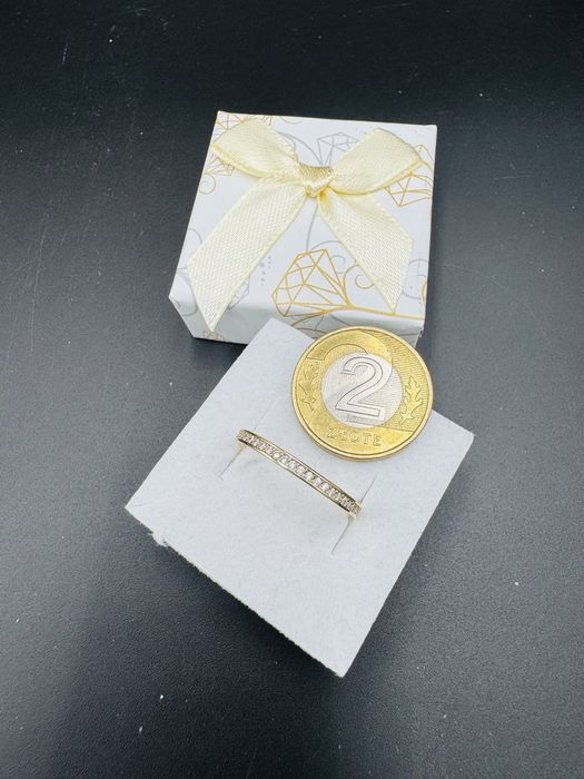 Nowy zloty pierscionek proba 585 waga 1,25g