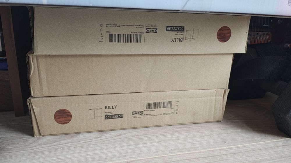 Regał Billy Ikea ciemny brąz 120x28x237