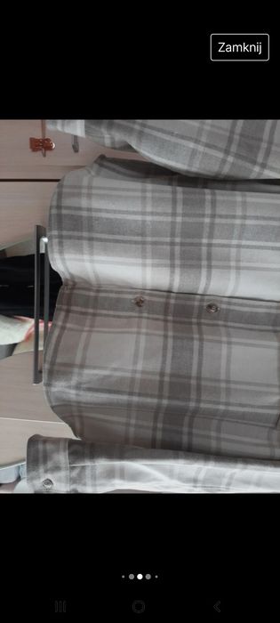 Koszula ciepła w jasną kratę L/XL H&M