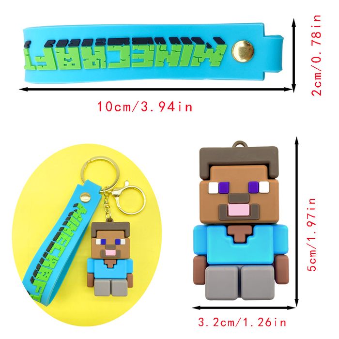 Zawieszka Breloczek do kluczy lub torebki Minecraft Idealny na Prezent