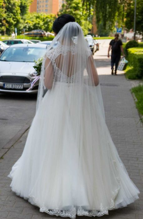 Welon 170 cm z pięknym zdobieniem
