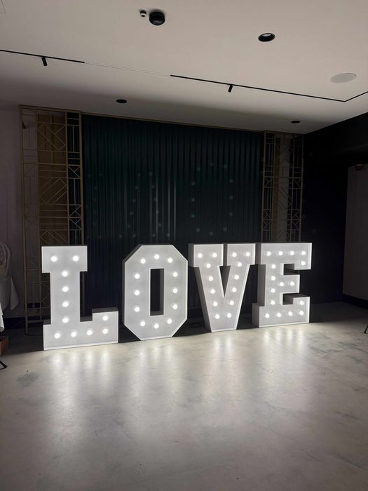 Napis LEDowy: LOVE, PARTY, miłość, 18!, 50