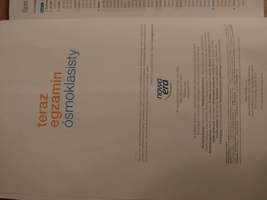 Teraz egzamin ósmoklasisty - język polski - repetytorium - Nowa Era