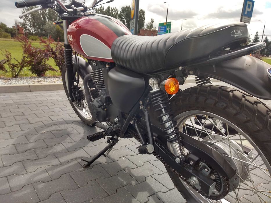 Mash 400 scrambler ( Jawa 350 SOHC / Honda / Junak ) - piękna czerwona wisienka)