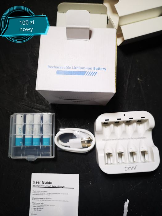 Szybka ładowarka do akumulatorów AA AAA USB-C