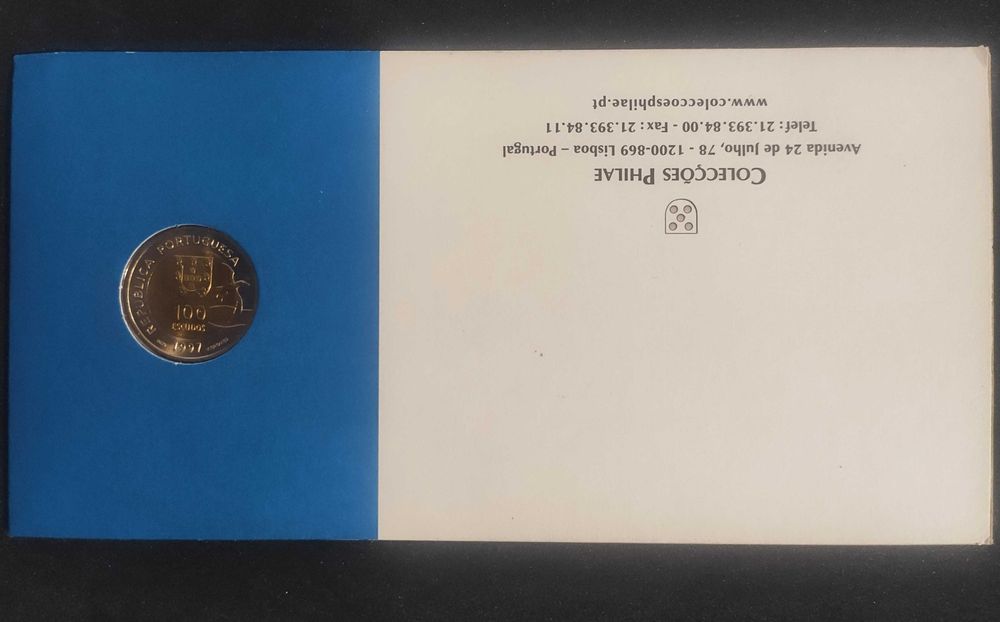 Moeda de 100 escudos 1997 - Lobo Marinho