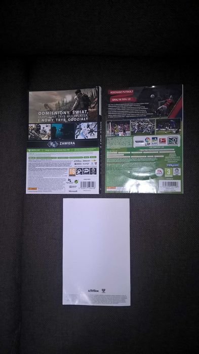 oryginalne okładki i instrukcje XBOX 360