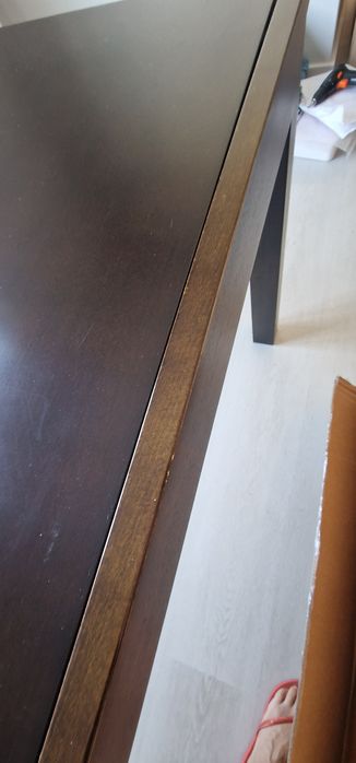 Mesa 150cm pinho maciço wengué
