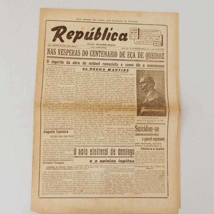 Jornal "A República" - 20/11/1945