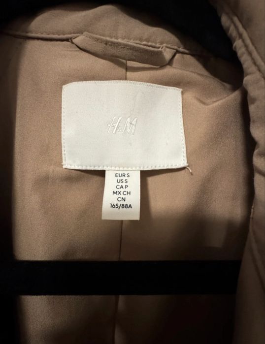 Brązowy trencz H&M