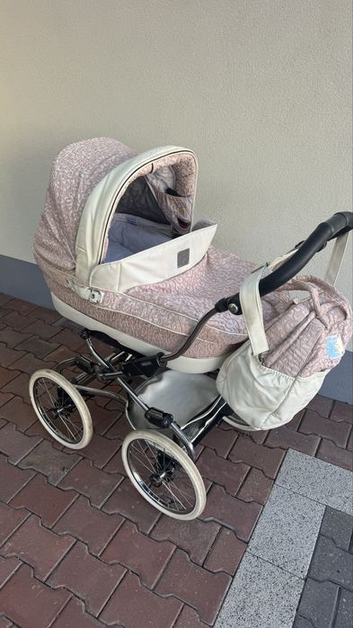 Wózek Bebecar retro rożowy komplet hiszpański inglesina wozek 4w 1