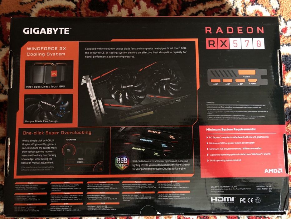 Відеокарта Radeon RX570 4gb