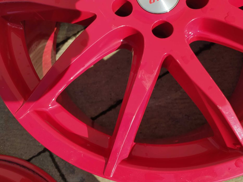 Felgi alu 19 ASA-BBS GT3 Red Glossy 8,5j et 30 Audi A5 A4 VW BMW 5x112