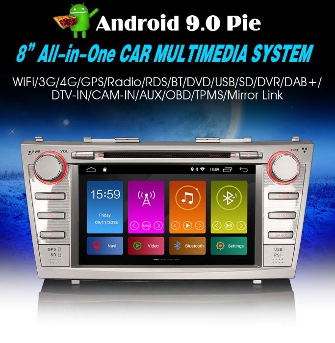 Auto radio Universal Toyota Android 14 64GB radio/dvd/cd/usb/sd/gp