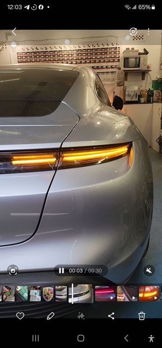 Жолтые повороты Porsche Macan rest Taycan Cayenne