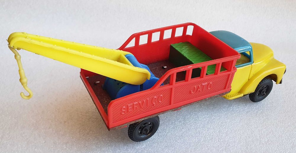 Antigo Brinquedo Plástico ~ " Camião Reboque da JATO " ~ Anos 60