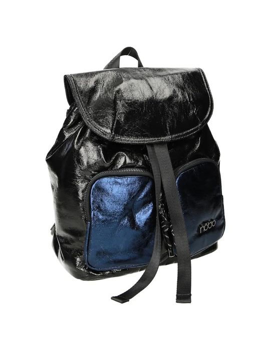 plecak nobo czarno-granatowy z połyskiem
