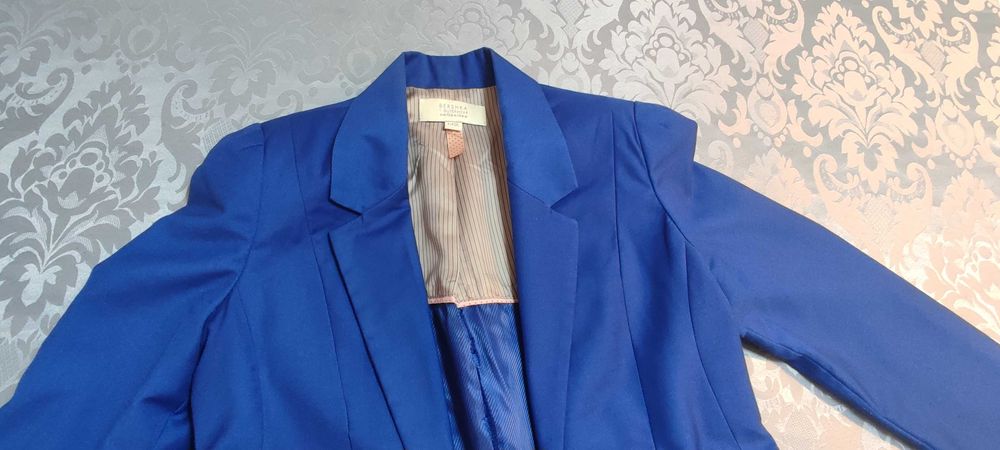 Blazer Bershka azul