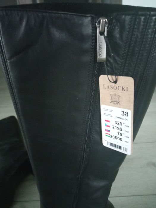 Kozaki czarne Lasocki r. 38