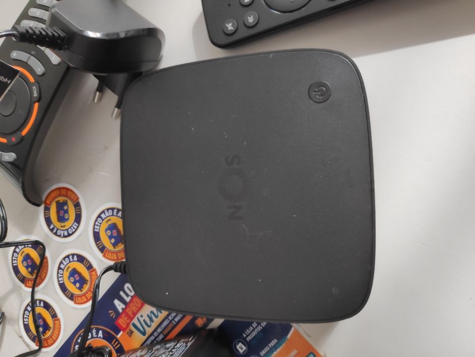 Box e router a funcionar
