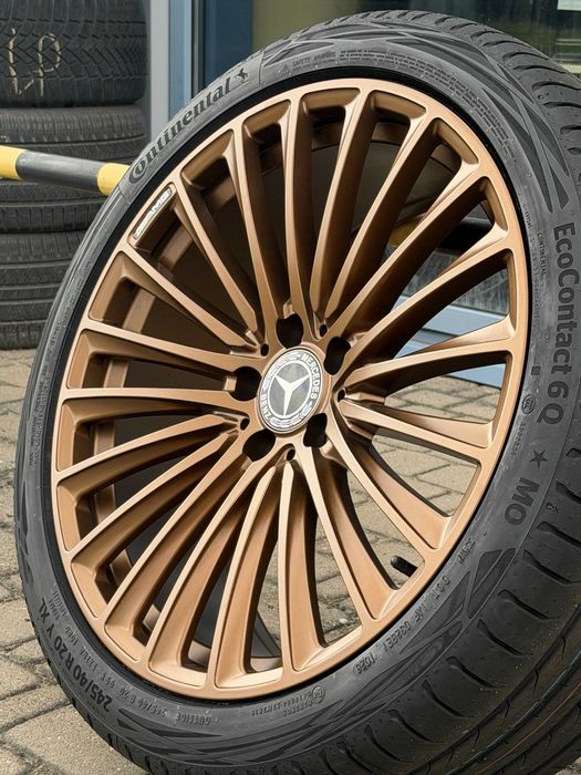 Nowe koła Mercedes 19 cali klasa E 214 S 222 złote brązowe