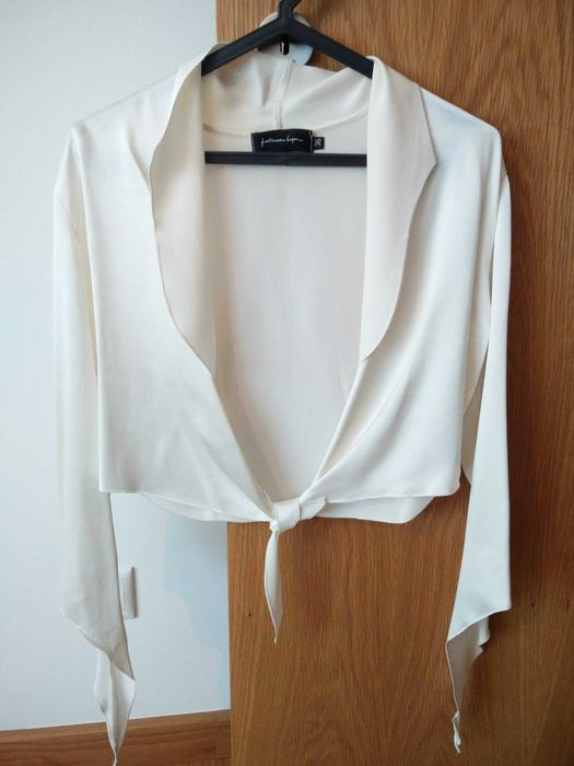 Jaqueta/Bolero/Casaca Fátima Lopes - 100% seda - Usado 1 vez
