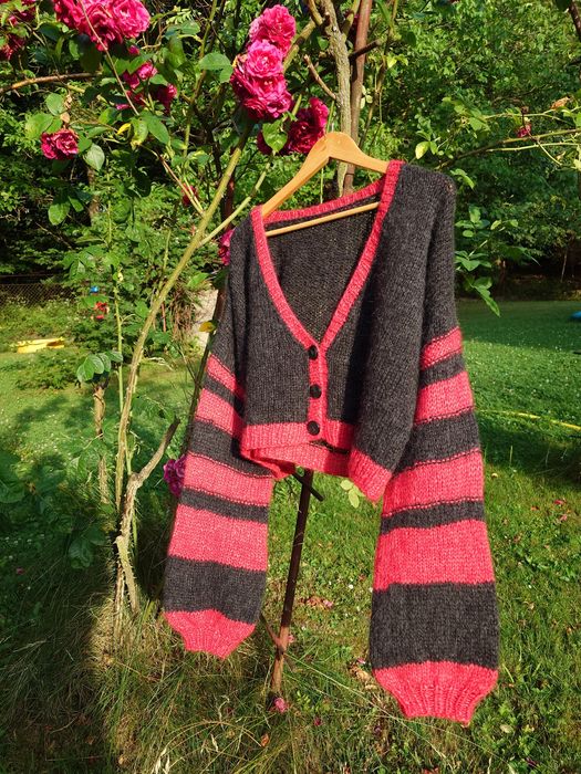 Sweter z alpaki ręcznie robiony