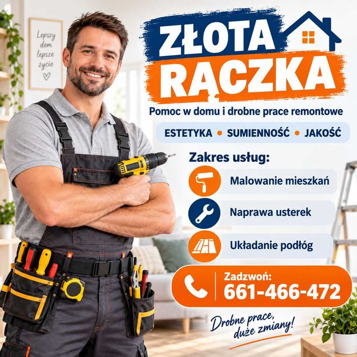 ZŁOTA RĄCZKA - Malowanie, Naprawy, Układanie paneli