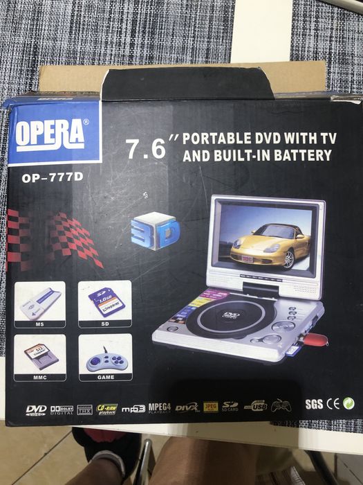 Портативный DVD плеер с телевизором Opera ОР 777D
