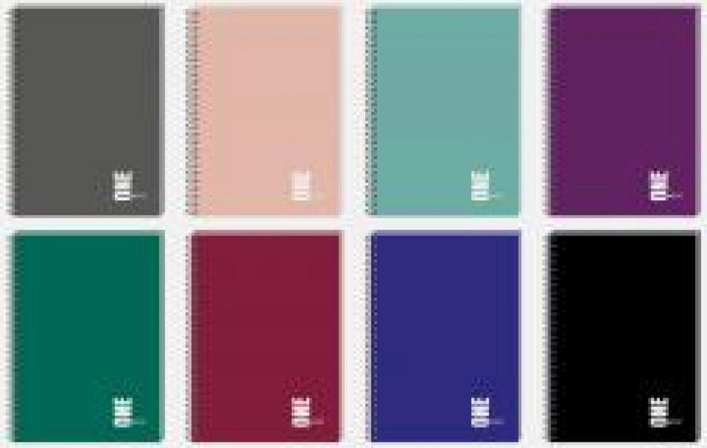 Kołozeszyt A5/100K kratka UV One Color (5szt) INTERDRUK
