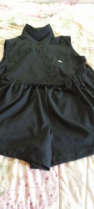 Conjunto tunica sem mangas/calcoes oversize