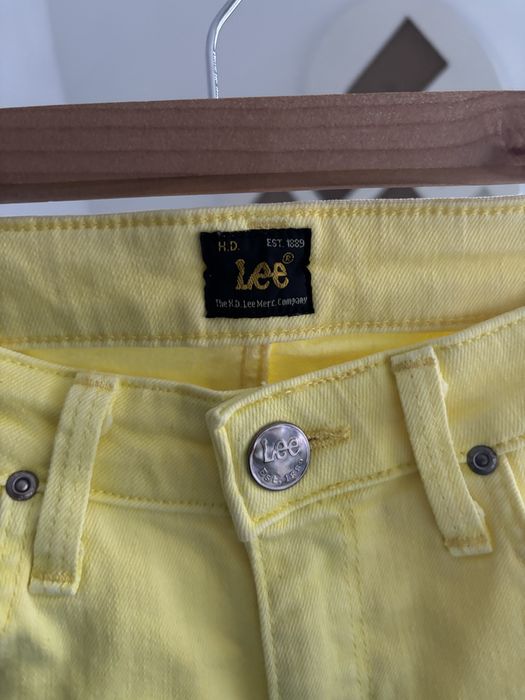 Żółte dżinsy Lee w26 l31 Scarlett