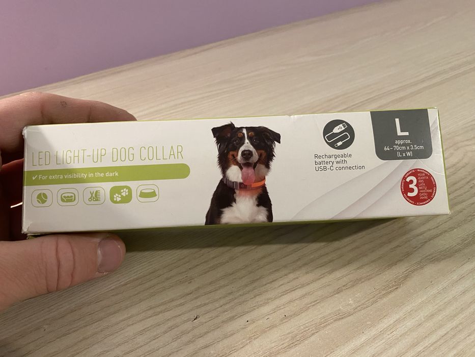 Світлодіодний нашийник для собак Zoofari розмір L