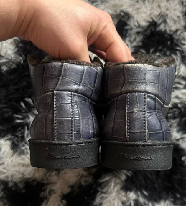 Ботинки черевики Santoni prada sneakers